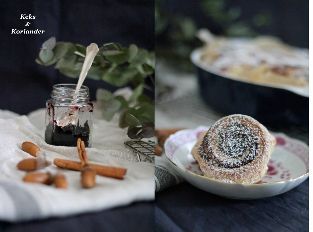 Zimtschnecken mit köstlichem Pflaumenmus - Keks &amp; Koriander